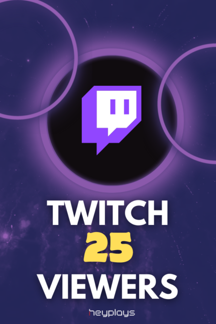 25 Twitch Viewers 1 Week