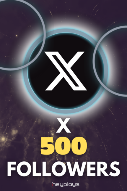500 X Followers